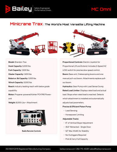 MC Trax Mini Crane