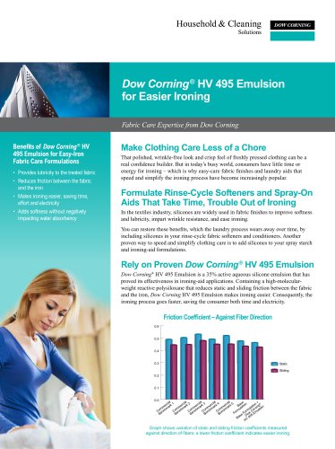 Dow Corning® HV 495 Emulsion for Easier Ironing