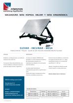 Mesa de soldadura elevable e inclinable