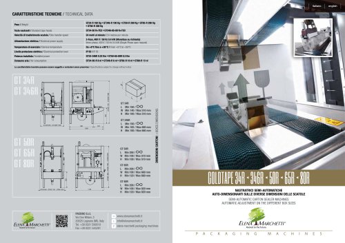 Depliant GOLDTAPE 34R - 346R - 50RL - 65RL -80RL SERIES