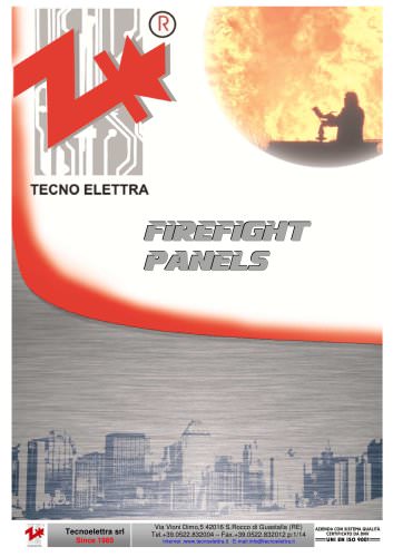 TECNOELETTRA FIREFIGHT PANELS UNI12845 2011