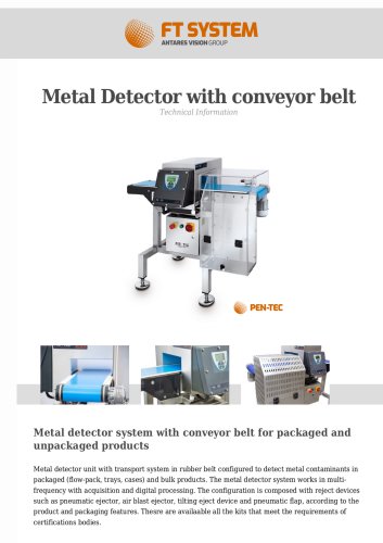 Metal Detector with conveyor belt