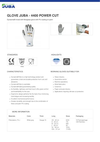 GLOVE JUBA - 4400 POWER CUT