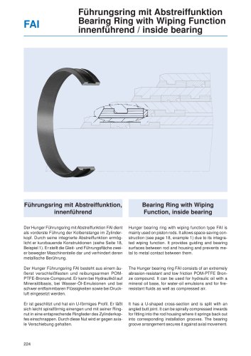 Bearing Ring with Wiping Function, inside bearing FAI