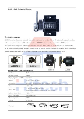 Hitech Mechanical Counter JL085 series