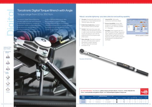 Torcotronic Digital Torque Wrench with Angle