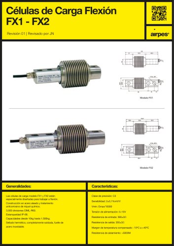 Células de Carga Flexión FX1 - FX2