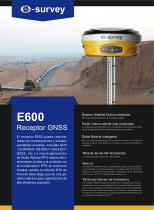 E600 Receptor GNSS Ficha de Datos - 1