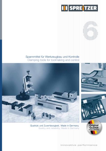 Clamping tools for toolmaking and control
