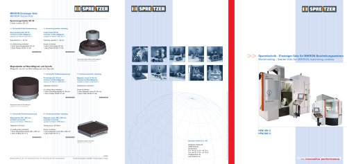 Workholding - Starter Kits for MIKRON machining centres