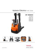 Apilador Eléctrico 1.45 - 2.0 ton BT staxio W-series SWE145 SWE160 SWE200 - 1