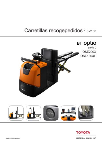 Carretillas recogepedidos 1.8 -2.0 t BT OptlO sérié L OSE200X OSE180XP