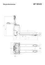 Transpaleta de baja altura con conductor a pie 1.3 toneladas BT levio Sérié W LWE130 - 3