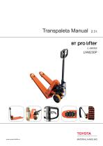 Transpaleta Manual  2.3 t BT pro lifter L-series LHM230P - 1