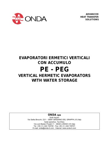 P PEG S&T EVAPORATORS