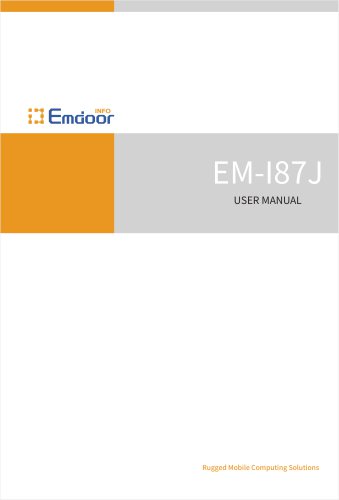 EM-I87J: Rugged Windows Tablet user manual