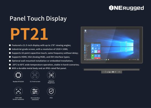 EM-PT21 Panel Touch Display