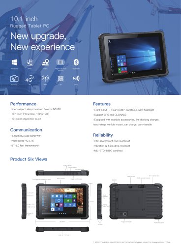 Emdoor Info. Windows 11 Rugged Tablet PC EM-I16J