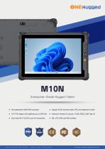 M10N 10.1inch with 1000nits Rugged moblie tablet