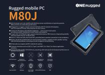 M80J  Rugged Mobile PC, Unmatched Durability with N5100 Processor, Windows 10, and Advanced Features