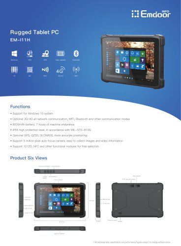 Rugged Tablet PC EM-I11H