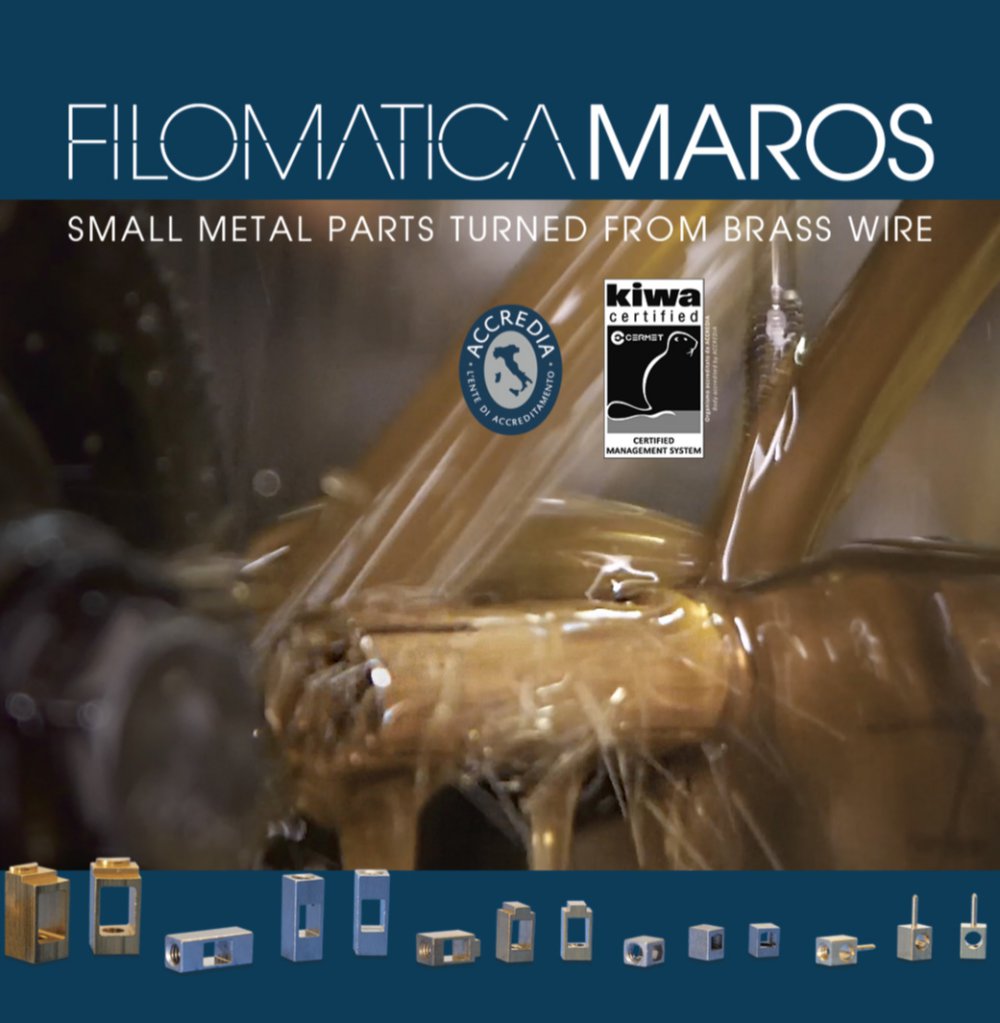 SMALL METAL PARTS TURNED FROM BRASS WIRE - FILOMATICA MAROS SRL