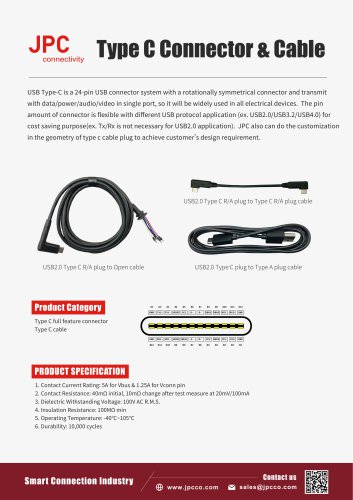 Type C Connector & Cable