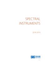 Spectral products catalogue