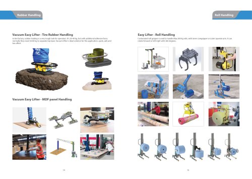Vacuum Easy Lifter For Tire Rubber Handling