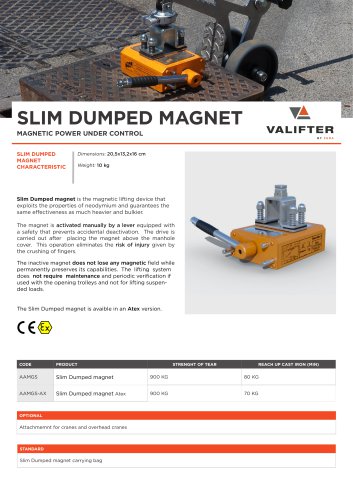 SLIM DUMPED MAGNET