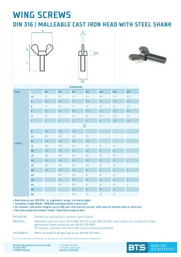 WING SCREWS