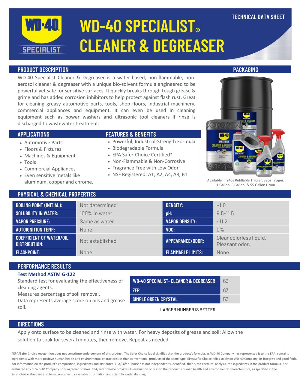 WD-40 SPECIALIST&reg; CLEANER & DEGREASER  - WD-40
