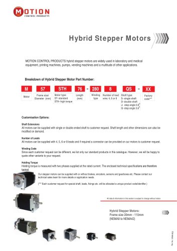 Hybrid Stepper Motors