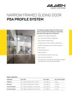 NARROW FRAMED SLIDING DOOR PSA PROFILE SYSTEM