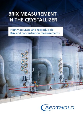 Brix measurement in the crystallizer