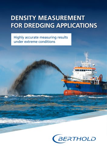 Density measurement for dredging applications