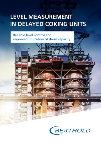 Level measurement in delayed coking units