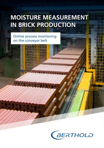 Moisture measurement in brick production