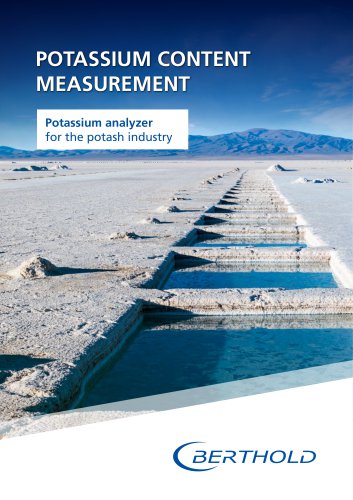 Potassium analyser for the potash industry