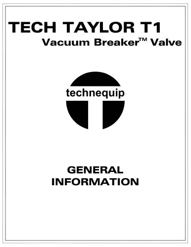 Tech Taylor Vacuum breaker