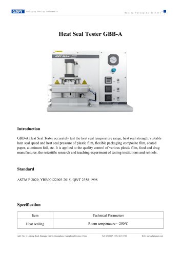 GBB-A Heat Seal Tester (20250822)