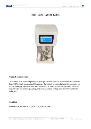 GBR Hot Tack Tester Catalogue (20250527)