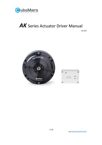 AK series actuator driver manual v1.0.9