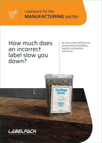 Labelpack for the MANUFACTURING sector