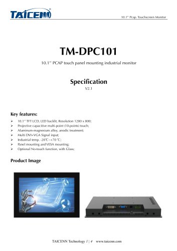 TAICENN/Industrial monitor/TM-DPC101