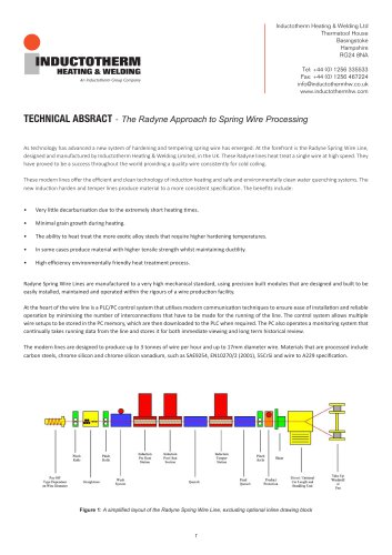 TECHNICAL ABSRACT - The Radyne Approach to Spring Wire Processing