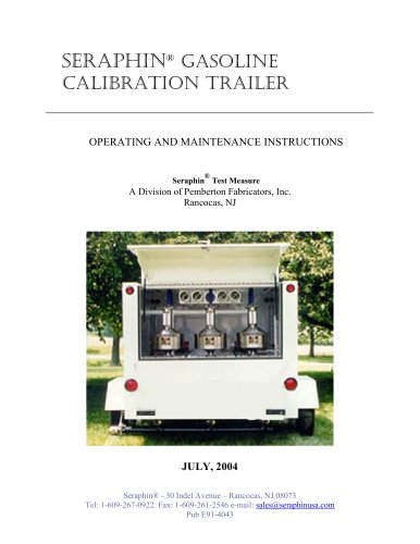 Gasoline Calibration Trailer