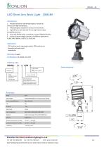 M1 machine tool work light (short arm)