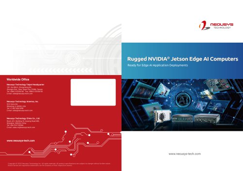 Brochure for 2023 NVIDIA Jetson Edge AI Rugged Computers