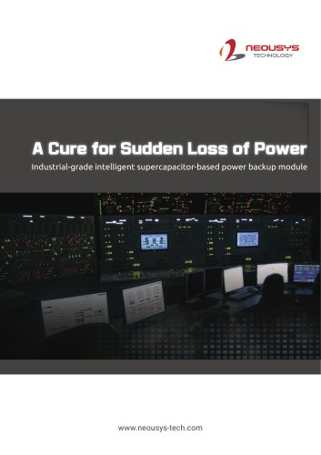 Brochure for Industrial Supercaps Power Backup Module